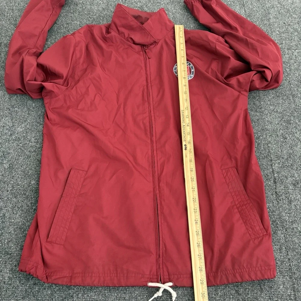 Adidas Skateboarding Mens‎ Red Windbreaker Jacket Zipper Hoodie Sz M Turkey Crew